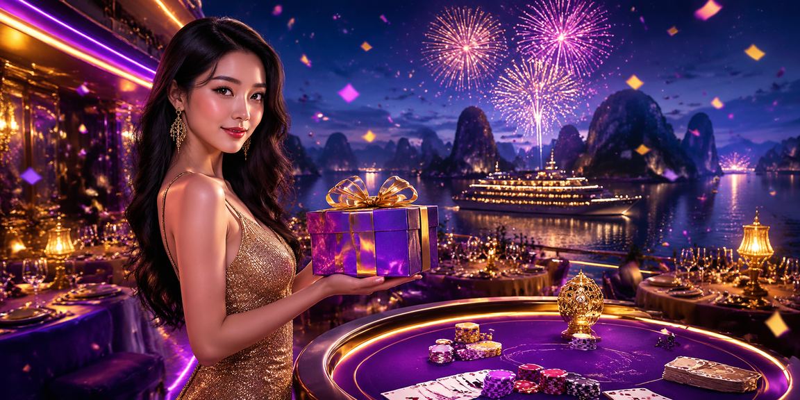 Bài card game neon tại Vịnh Hạ Long