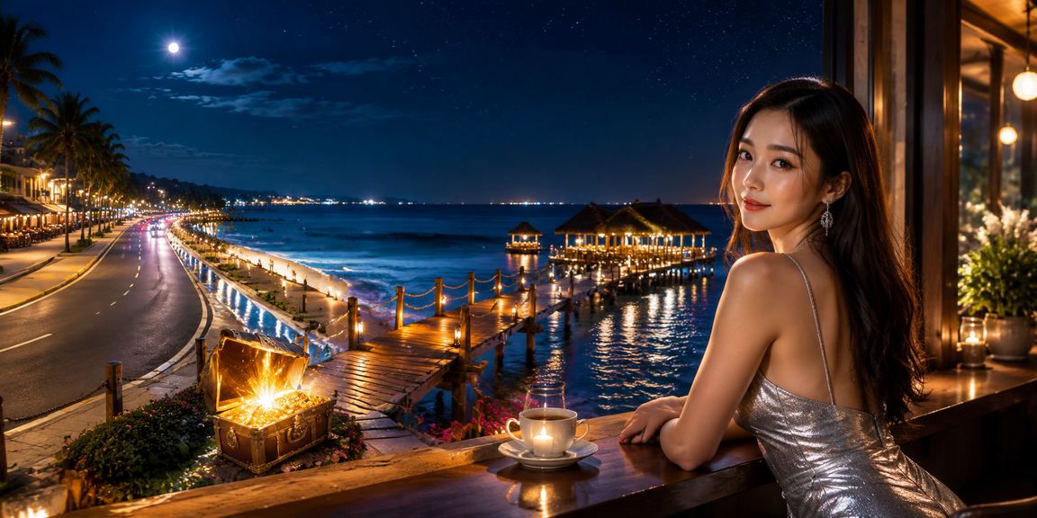 Người chơi thưởng thức giải trí casino tại bãi biển Mũi Né
