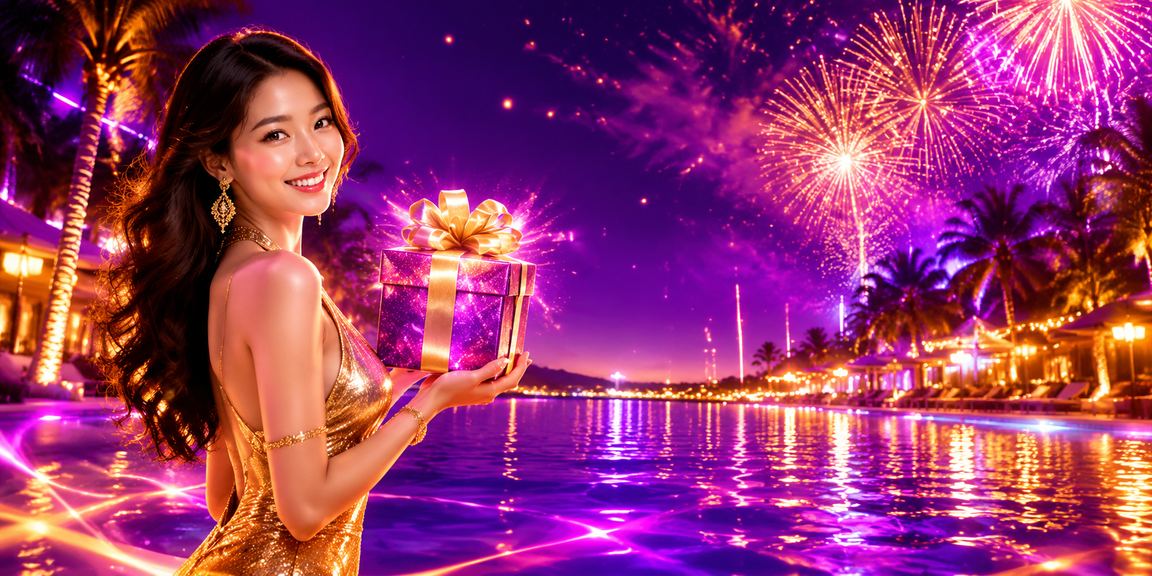 Xổ số neon tại Mũi Né buổi tối